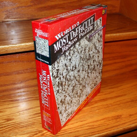 3/$77❤️new sealed World's Most Difficult Jigsaw Puzzle DALMATIANS Double-Sided - Picture 3 of 9